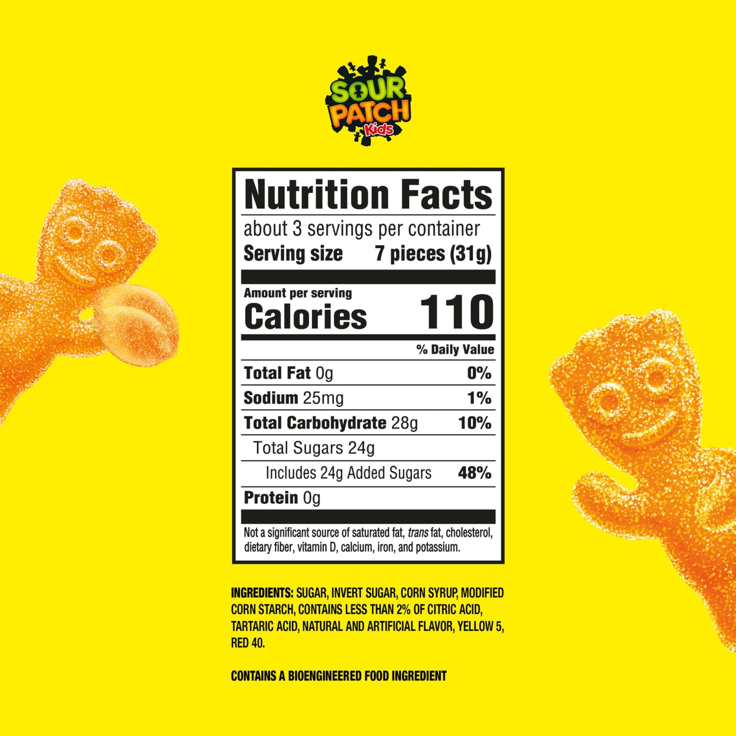 SOUR PATCH KIDS Peach Soft & Chewy Gummy Candy, Bulk Candy, 12 - 3.56 oz Bags