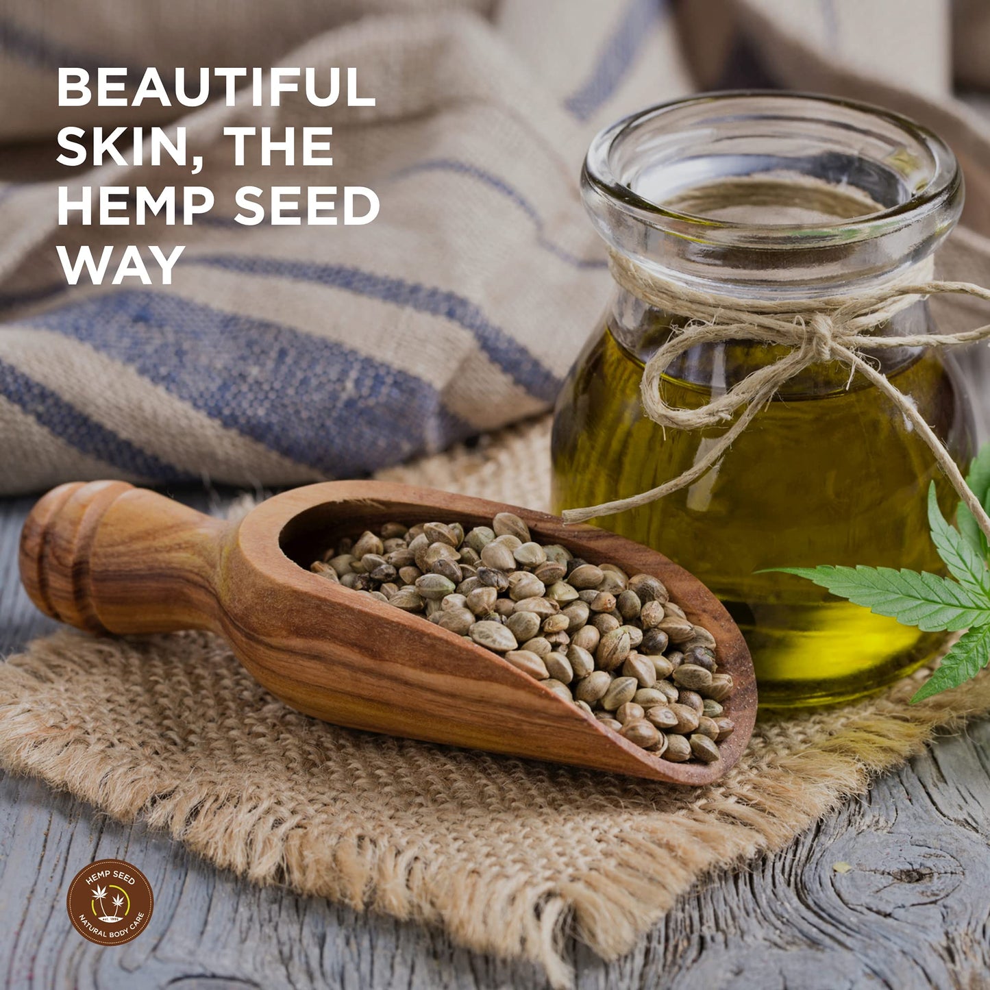 Hemp Seed Skin Butter, Isle of You - 8 oz. - Total Body Moisturizer - Hemp Seed Oil, Jojoba Oil, Shea Butter - Vegan & Cruelty Free