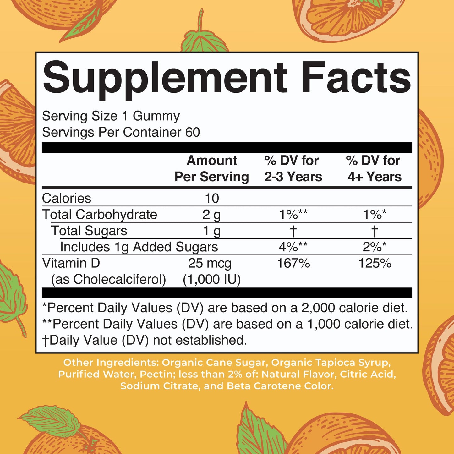 MARYRUTH'S Vitamin D3 Gummies | 2 Month Supply | Adults & Kids Vitamin D Gummy | Immune Support Supplement | VIT D3 1000IU for Bone Health&Muscle Function | Vegan | Non-GMO | Gluten Free | 60