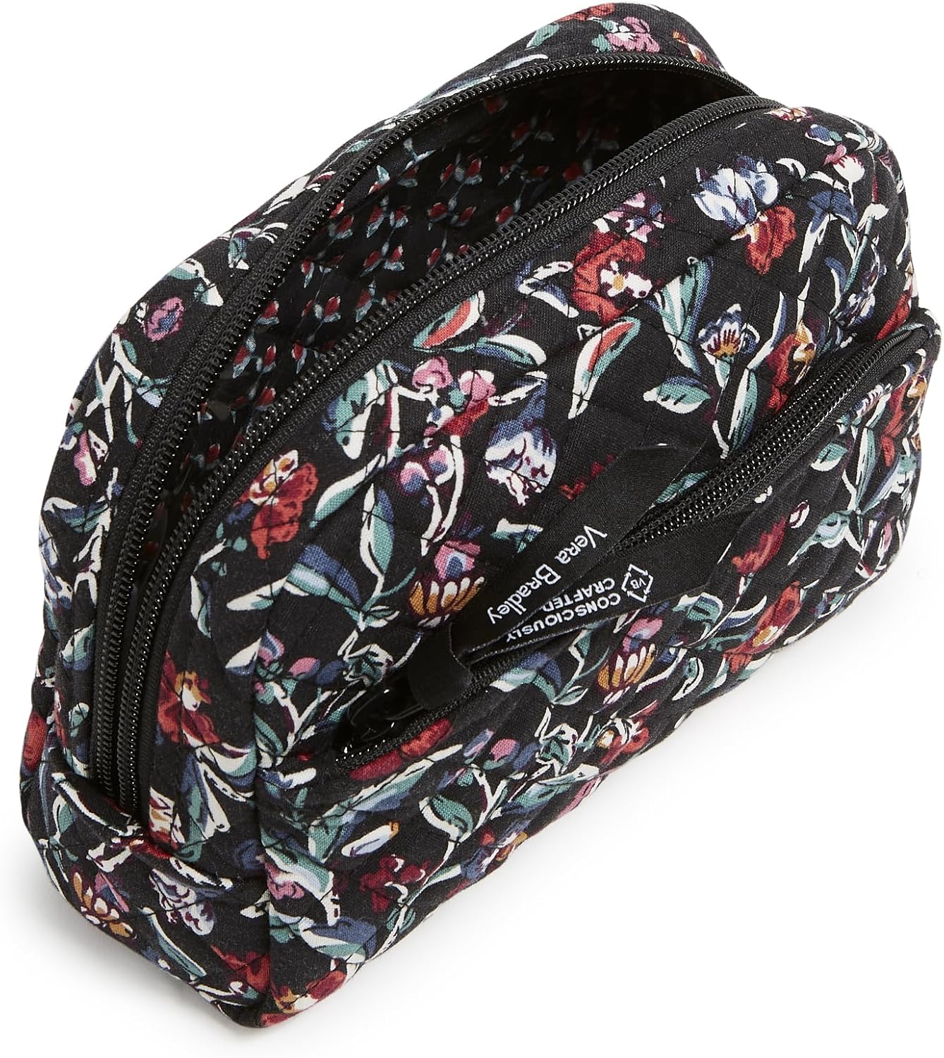 Vera Bradley Women's Cotton Medium Cosmetic Makeup Organizer Bag