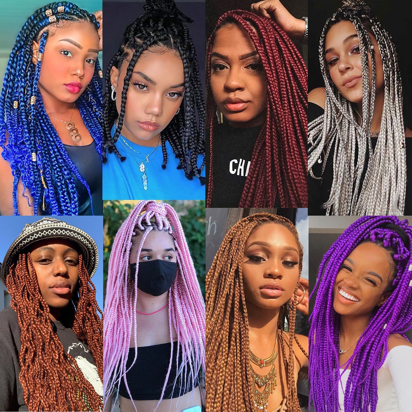 Dorsanee Honey Blonde Braiding Hair Pre Stretched 20 Inch 8 Packs Braiding Hair Extensions for Crochet Box Braids Twists Locs Hair Itch Free Soft Yaki Texture Hot Water Setting (20inch,#27)