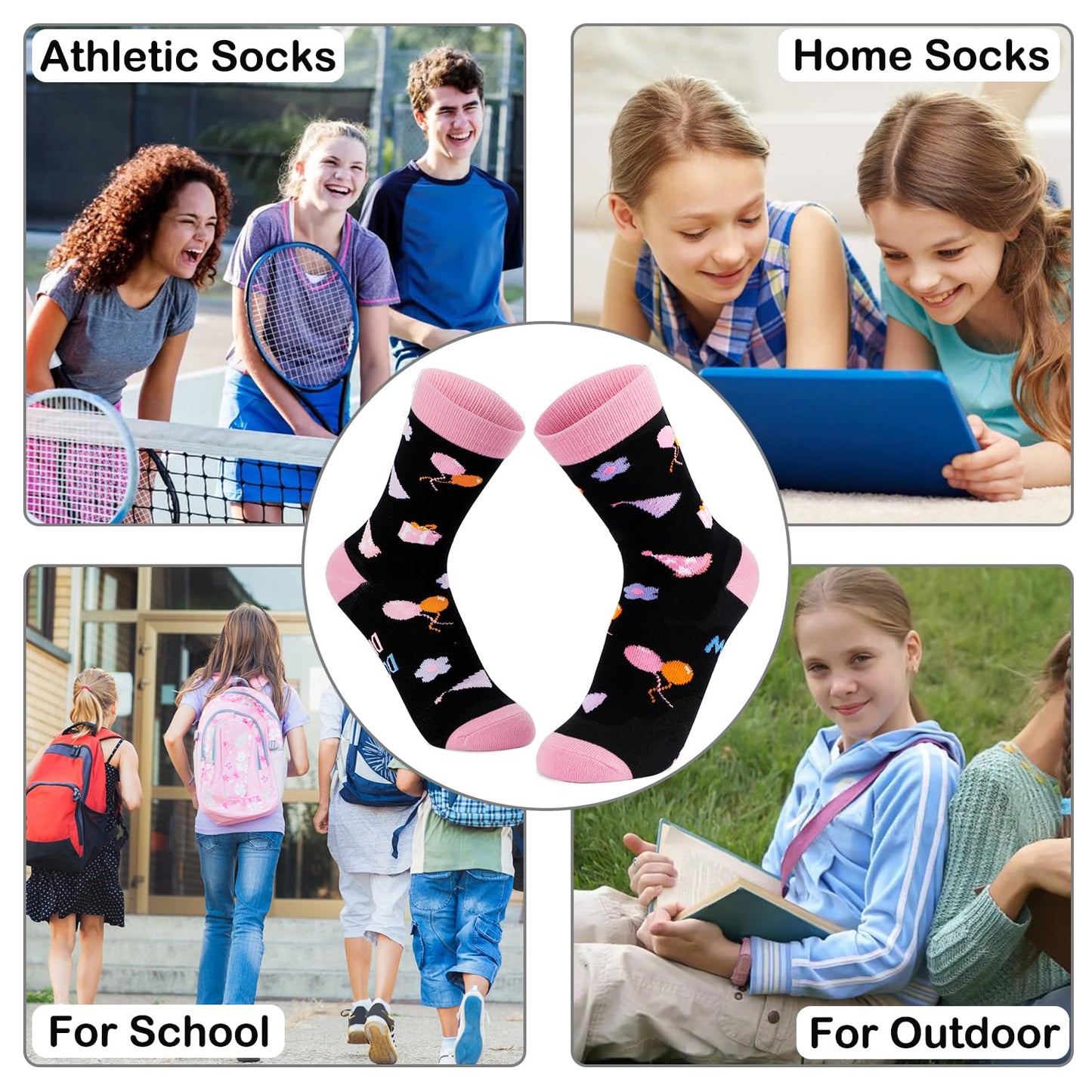 Juesly 11 Year Old Birthday Gifts for Girls - Socks for Girls with Pop Up Birthday Card, Presents for 11 Year Old