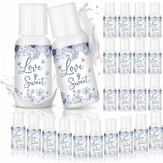 24 Pcs Travel Size Mini Sunscreen Bulk Spf 30+ Wedding Party Thank You Gifts for Guest Small Sunscreen for Summer Wedding Bridal Baby Shower Party Favor, 1 Fl. oz(Love is Sweet)
