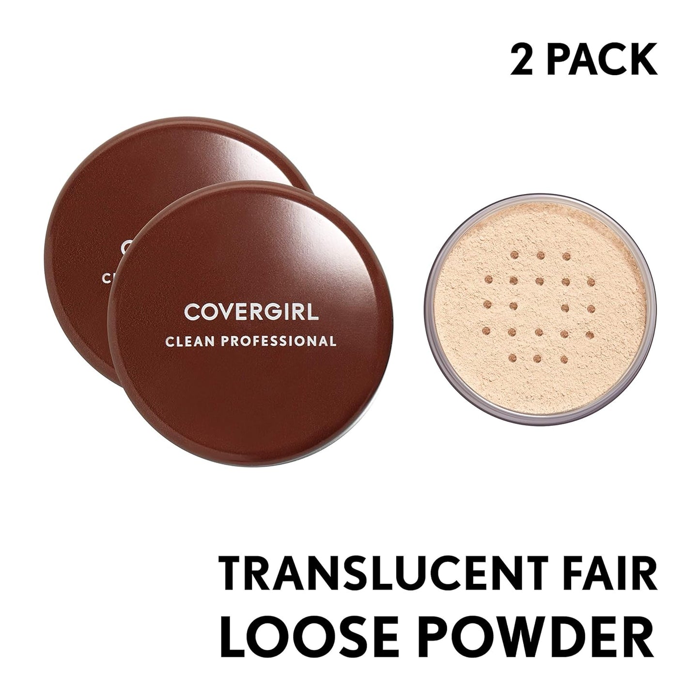 Covergirl Professional Loose Finishing Powder - Translucent Fair, 2 Pack