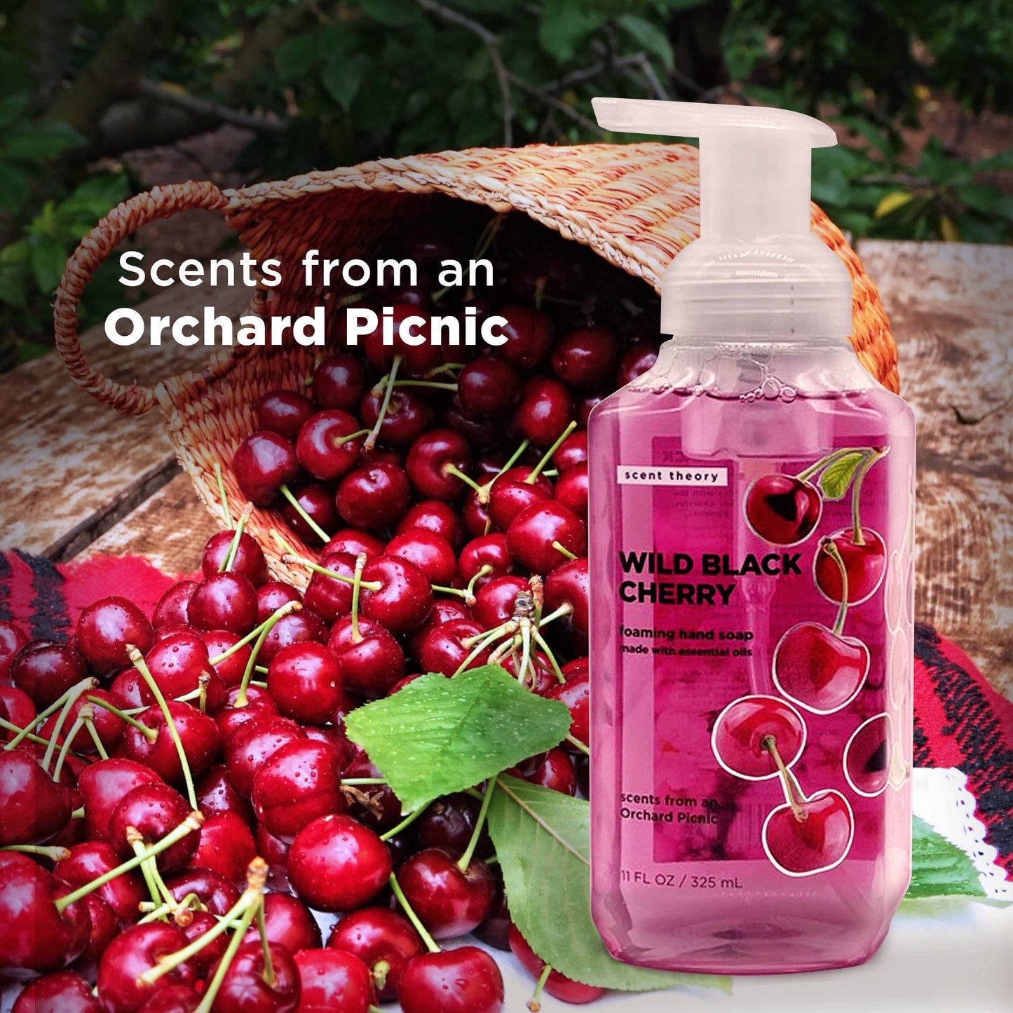Scent Theory - Foaming Hand Soap - 11 Fl Oz - 4-Pack (Black Cherry)