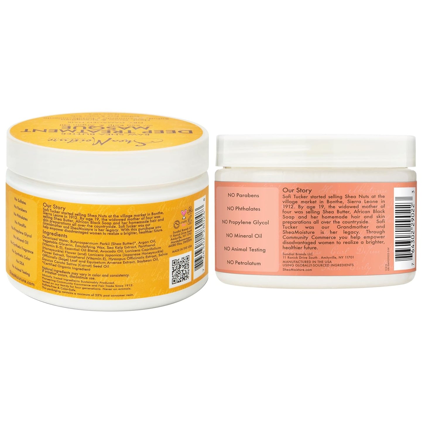 Curl Enhancing SheaMoisture Coconut & Hibiscus Hair Masque & Smoothie for Curly Hair