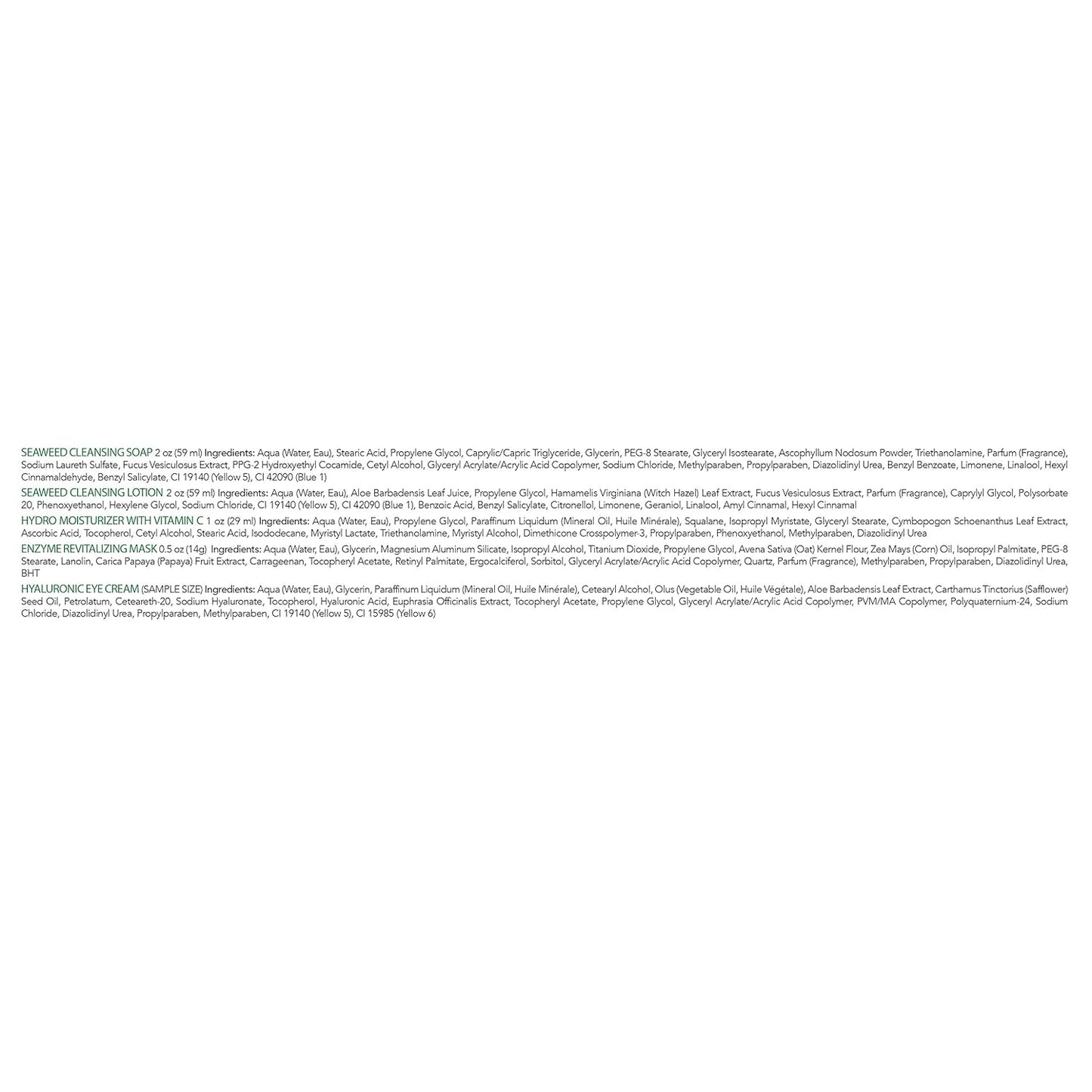 Mario Badescu Combo/Dry Regimen 5 Piece Kit, Skincare Gift Set Includes Seaweed Cleansing Soap, Seaweed Cleansing Lotion, Hydro Moisturizer, Enzyme Revitalizing Mask, and Hyaluronic Eye Cream