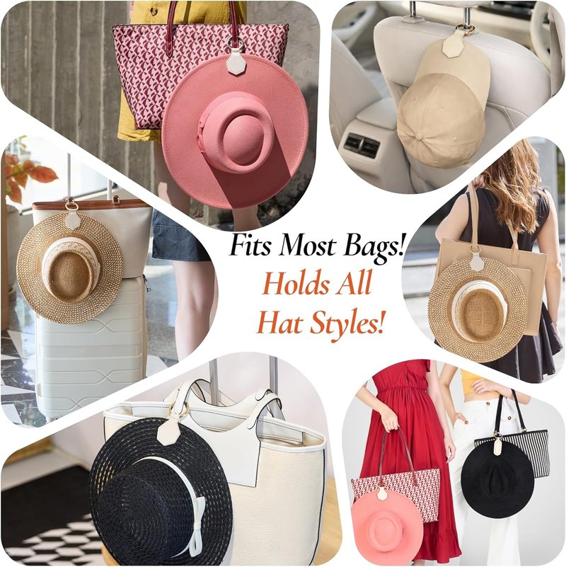 Magnetic Hat Clip - Hands-Free Clip-On Holder for Travel, Bags & Luggage | Ideal for Sun & Baseball Hats