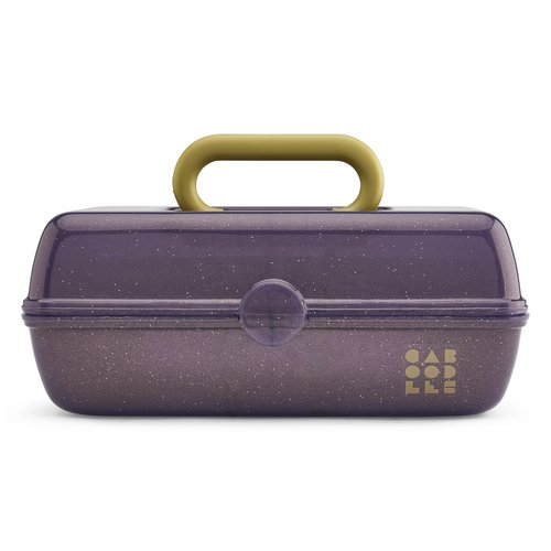 Caboodles Women's Pretty in Petite Cosmetic Case, Wicked Elphaba-Purple Sparkle