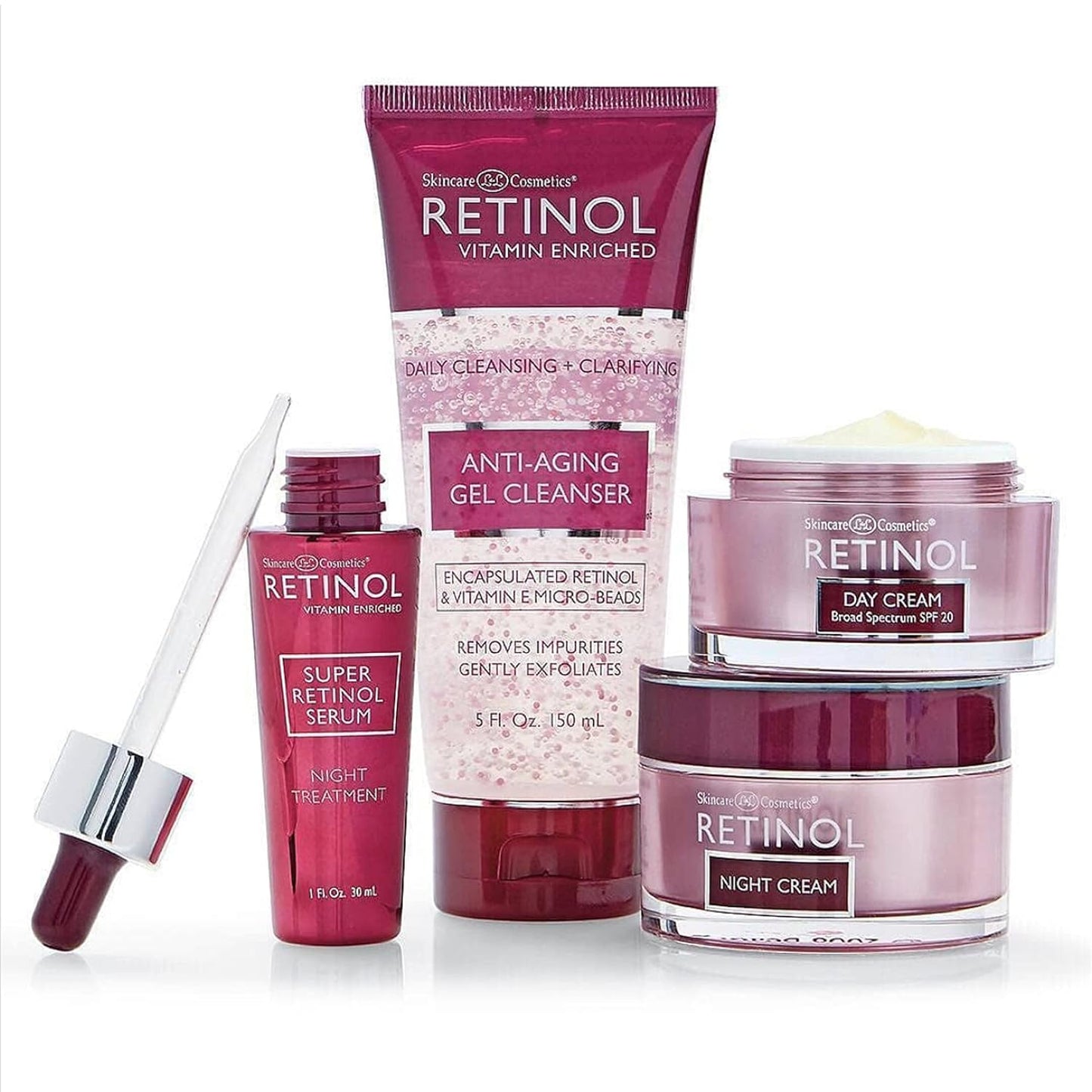 Retinol Anti-Aging Facial Oil – Instantly Adds A Glow To Your Face For A Younger Look – Radiance Booster With Nine Essential Oils Restores Hydration & Nourishment To Your Skin Night & Day