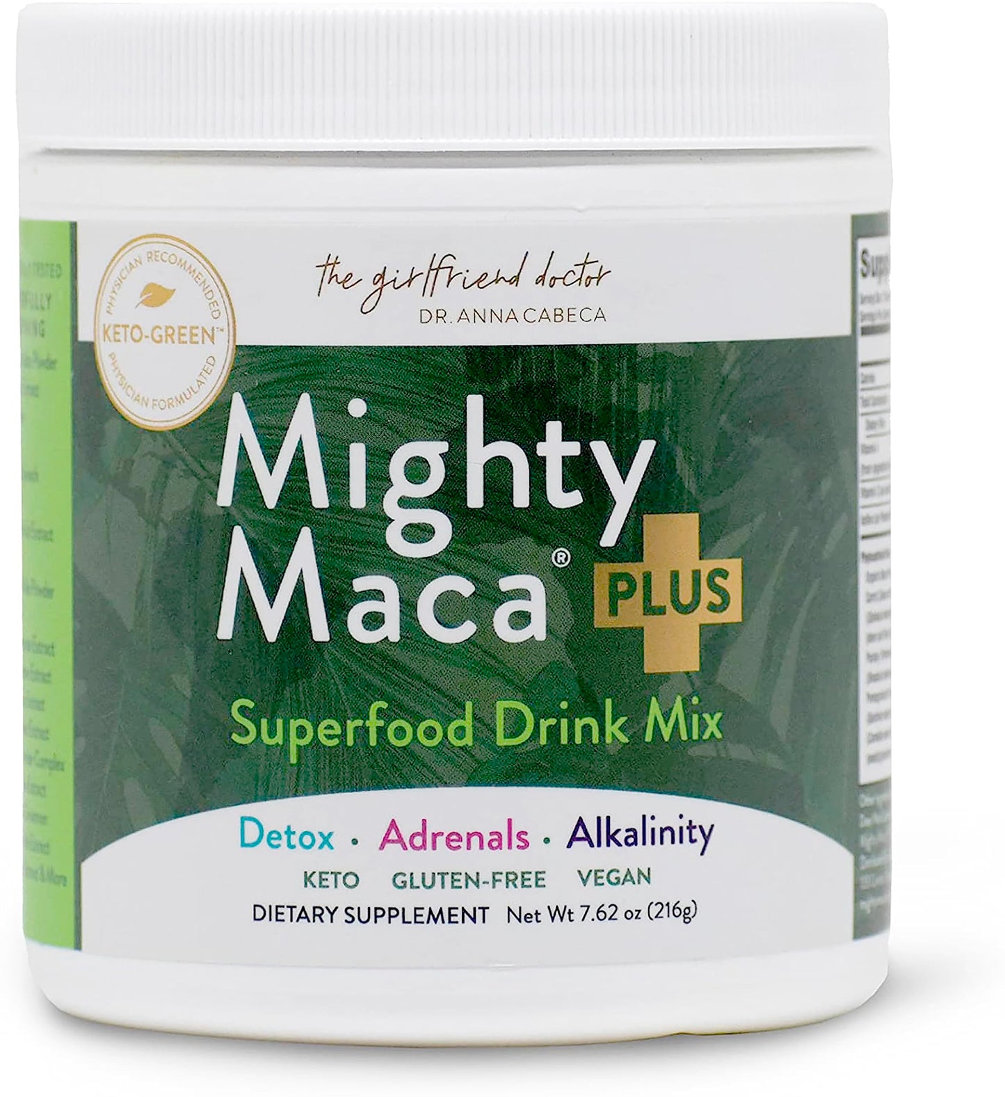 VIDAPURA Mighty Maca Plus by Dr. Anna Cabeca – Organic Superfood Greens Powder for Daily Energy & Vitality, Vegan & Alkaline, 60 Servings