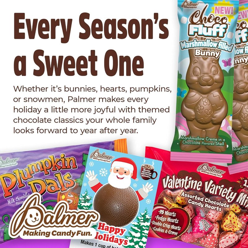 Palmer Milk Chocolate Cartoon Characters - Crisp, Crunchy Candy | Individually Wrapped, 10 Ounce