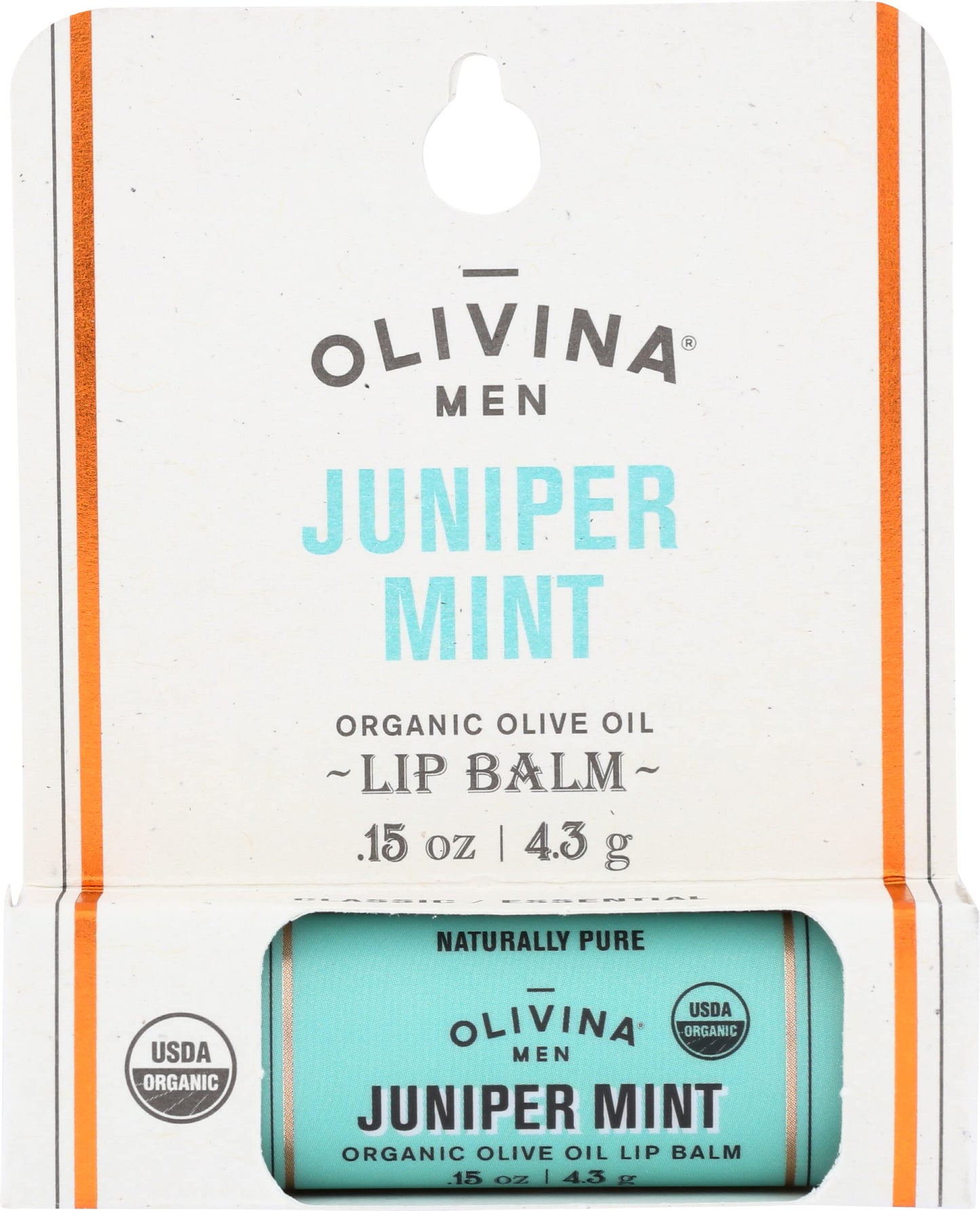 Barrel and Oak - Organic Lip Balm, Lip Moisturizer, Lip Repair, Organic Olive Oil & Organic Cocoa Butter, Natural Lip Repair, Nourishes, Hydrates, & Soothes Dry Lips, Vegetarian (Juniper Mint, .15 oz)