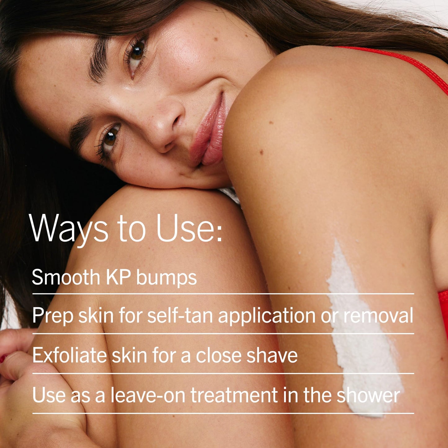 First Aid Beauty KP Bump Eraser Body Scrub with 10% AHA - Dermatologist-Tested Keratosis Pilaris Exfoliator - Support for Rough Bumps & Uneven Skin Texture - Sensitive Skin - 8 oz, Fresh Strawberry