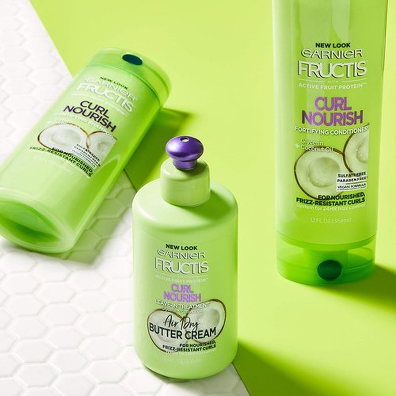Garnier Hair Care Fructis Triple Nutrition Curl Nourish Shampoo (Packaging May Vary), 12.5 Fluid, 2 Count