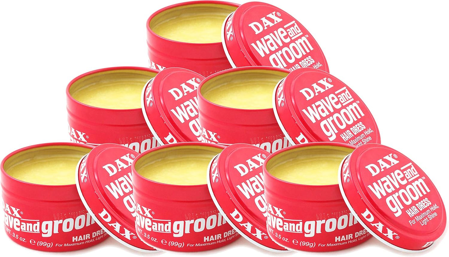 Dax Wave and Groom Hair Dress, 3.5-Ounce Jars (Pack of 6)