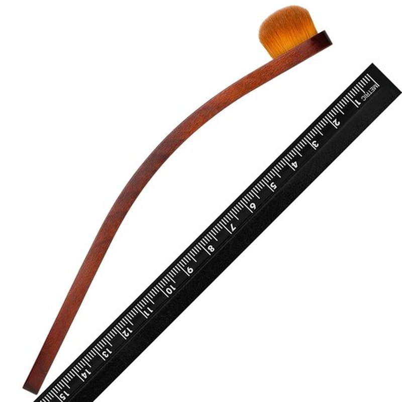 da Vinci Cosmetics Series 925 with Face Brush/Custom Kebony Wood Handle/Extra Fine Synthetic Fibers, Size 12, 0.5 Pound