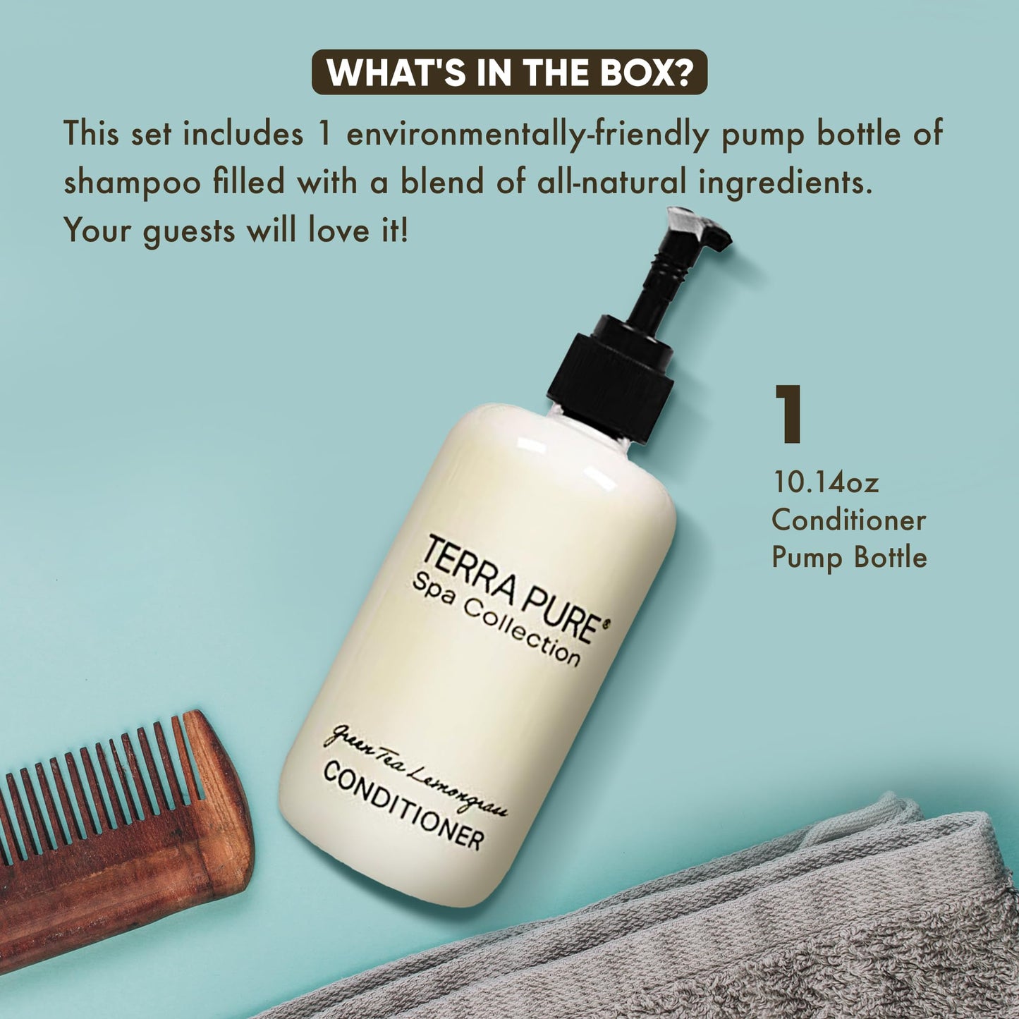 Terra Pure Spa Collection | Hotel Amenities in Pump Bottle | 10.14 oz. / 300 ml
