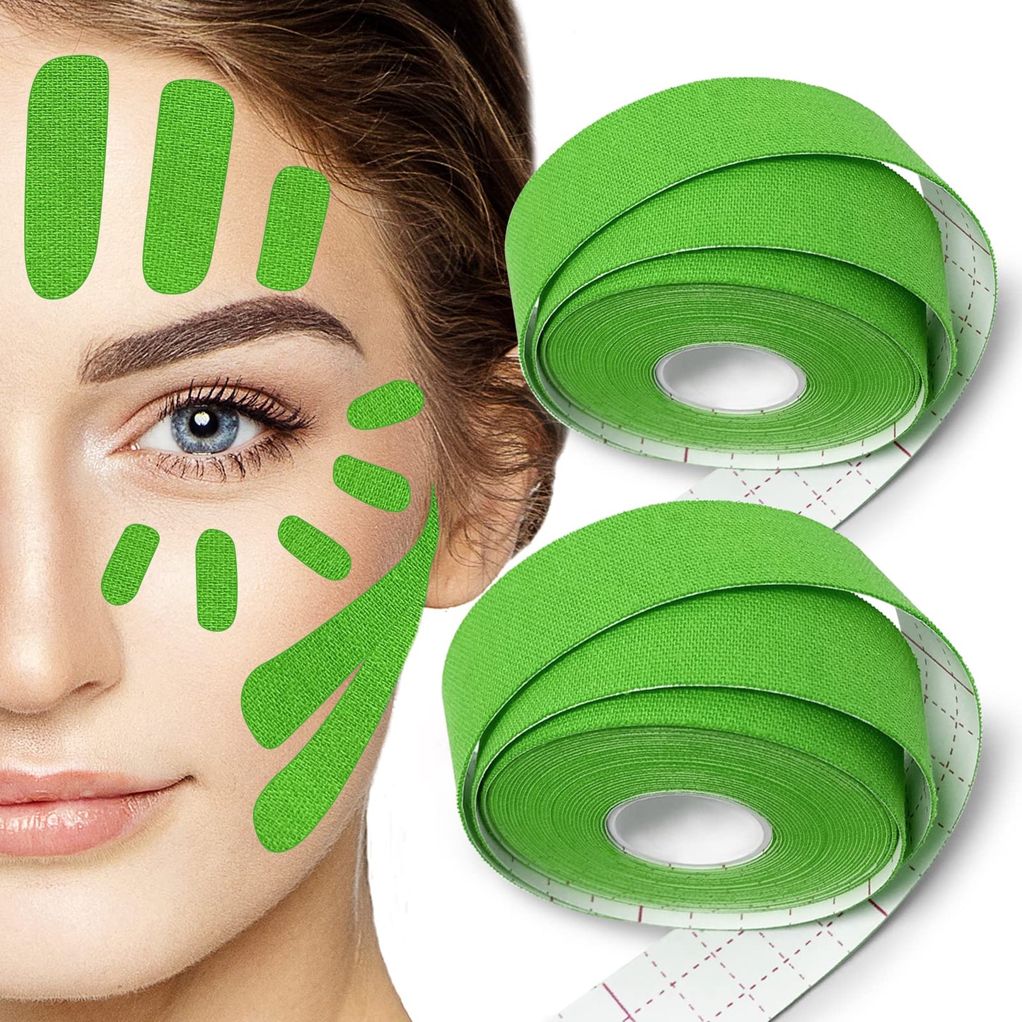 Sfuchin Face Tape for Wrinkles - Face Wrinkle Tape - Facial Smoothing Patches - V Face - Self Care Products - Forehead Wrinkle Patches Reusable - Chest Wrinkles - Neck Patches - 2.5CM*1000CM