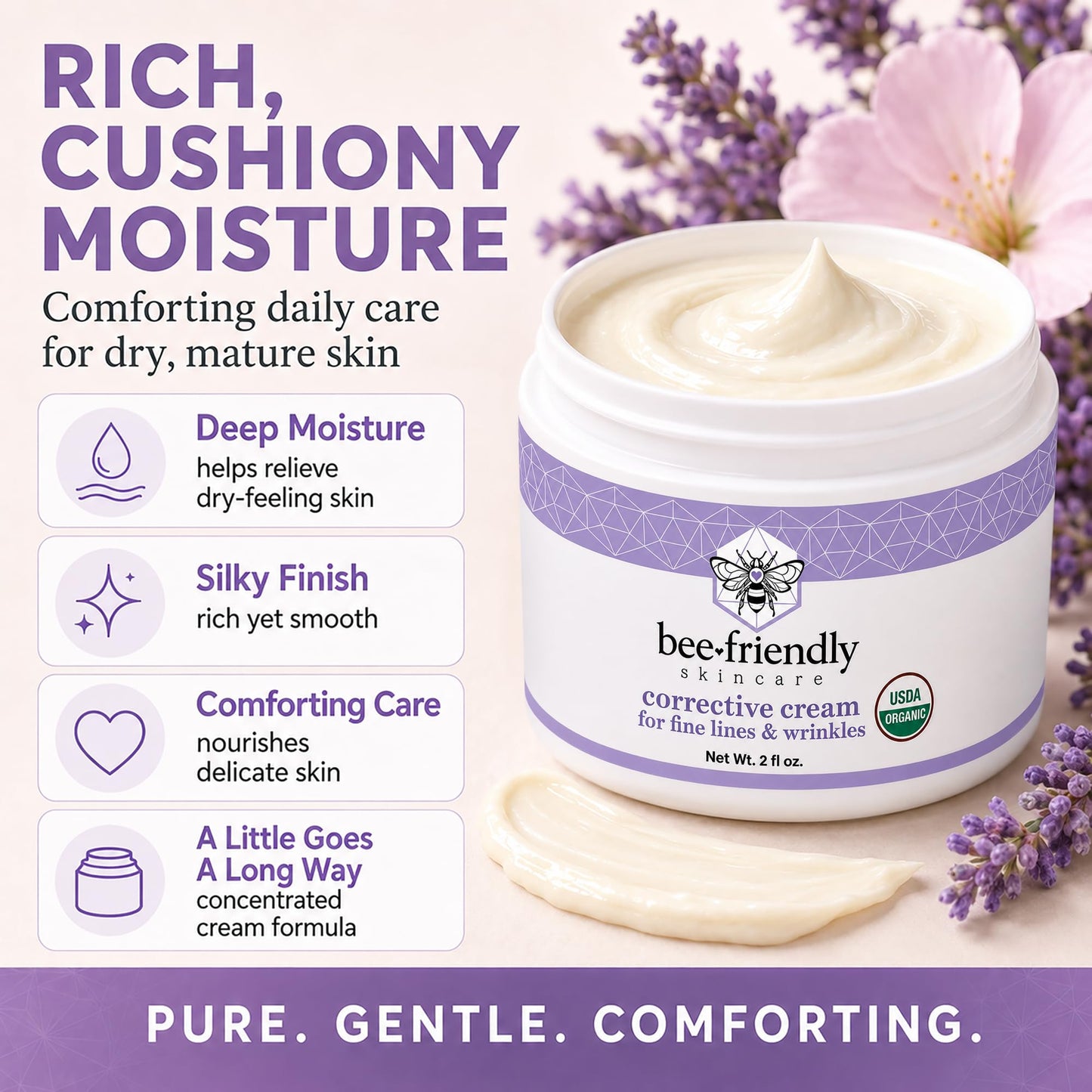 BeeFriendly® Organic Corrective Cream Face Moisturizer, 2 oz