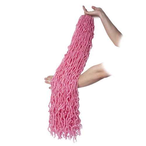 ZRQ Pink 36 Inch New Faux Locs Hair 3Packs Pre-Looped Goddess Locs Curly Wavy Soft Locs Crochet braids Dreadlocs Hair Afro Roots Synthetic Hair Extensions (36 Inch, PINK#)