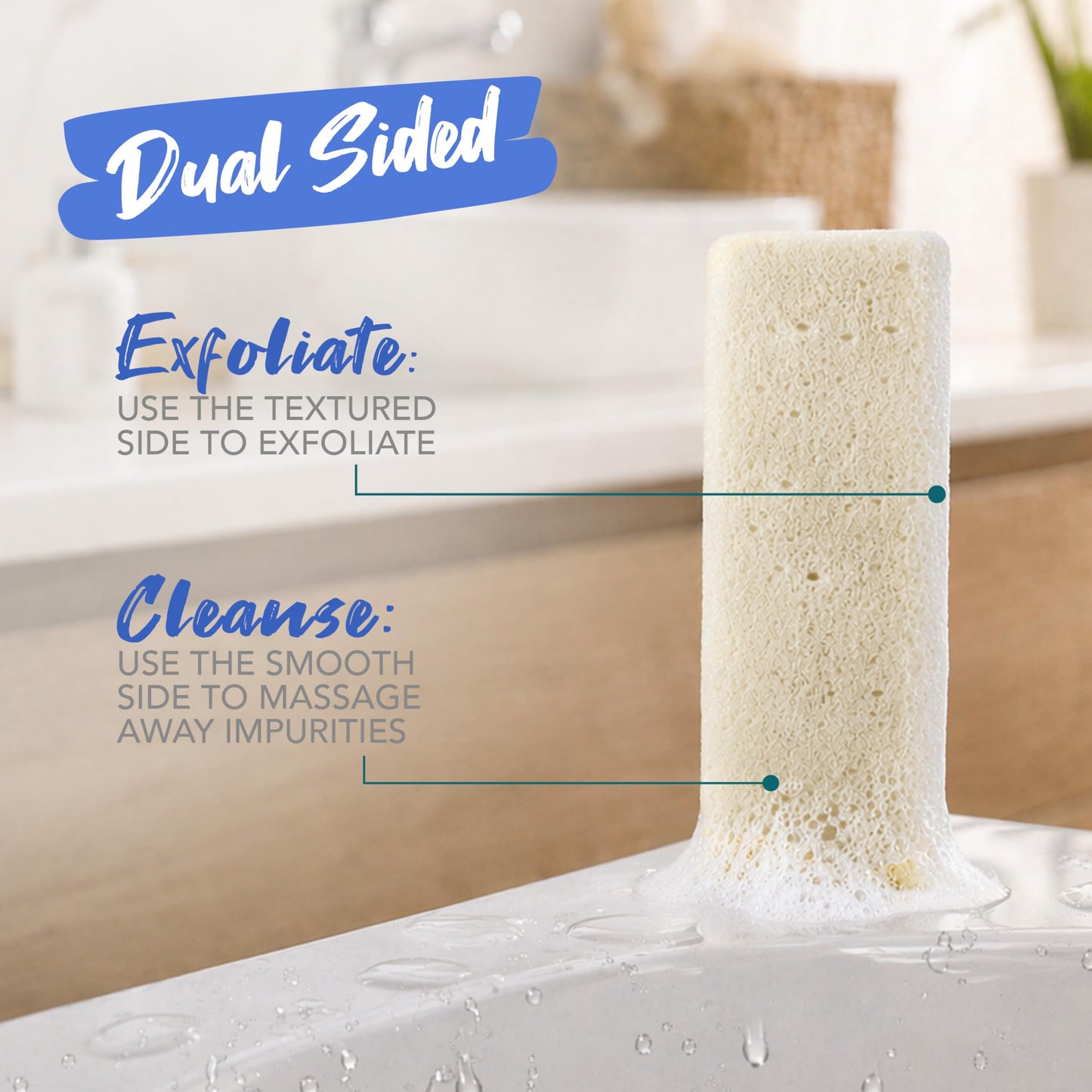 Spongeables Anti Cellulite Body Wash in a 20+ Wash Sponge, Vanilla Bean, 1 Count
