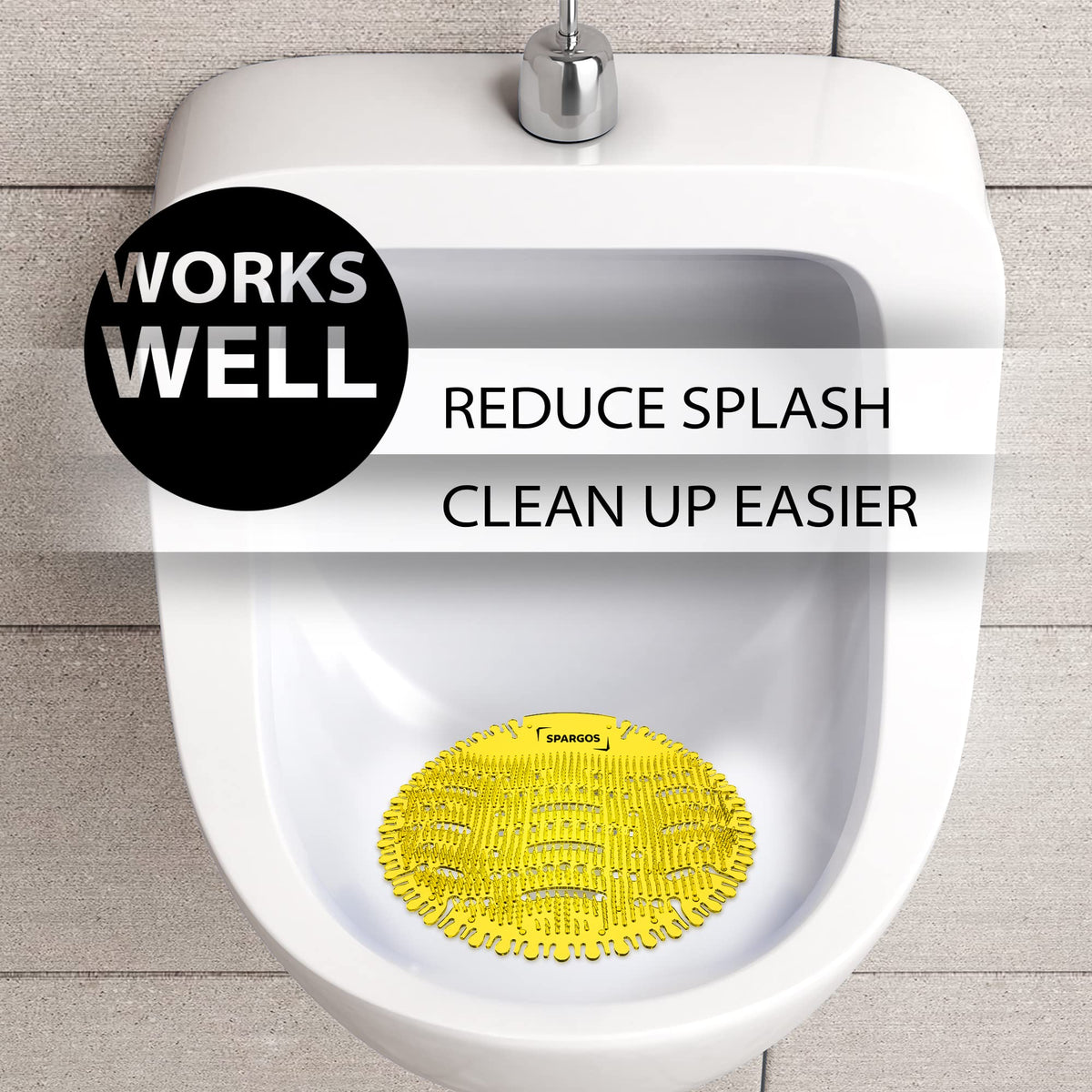 Spargos Urinal Screen Deodorizer, 36 Pack, Anti-Splash Cakes