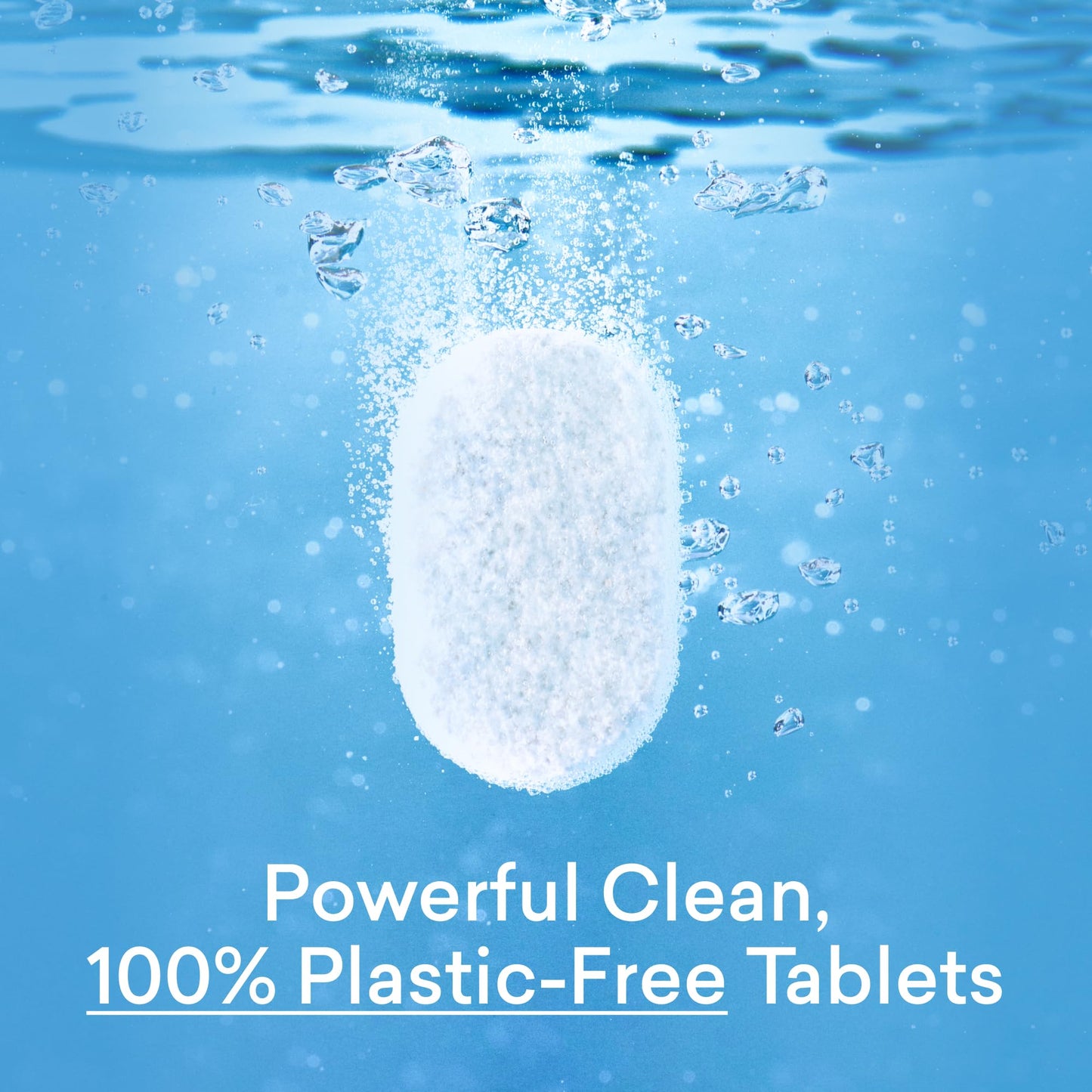 BLUELAND 100% Plastic-Free Dishwasher Detergent Tablets, 60 Count, Free & Clear, Eco-Friendly Dishwashing Pods, Cuts Grease & Stuck on Food, Rinses Clean for Streak-Free Shine