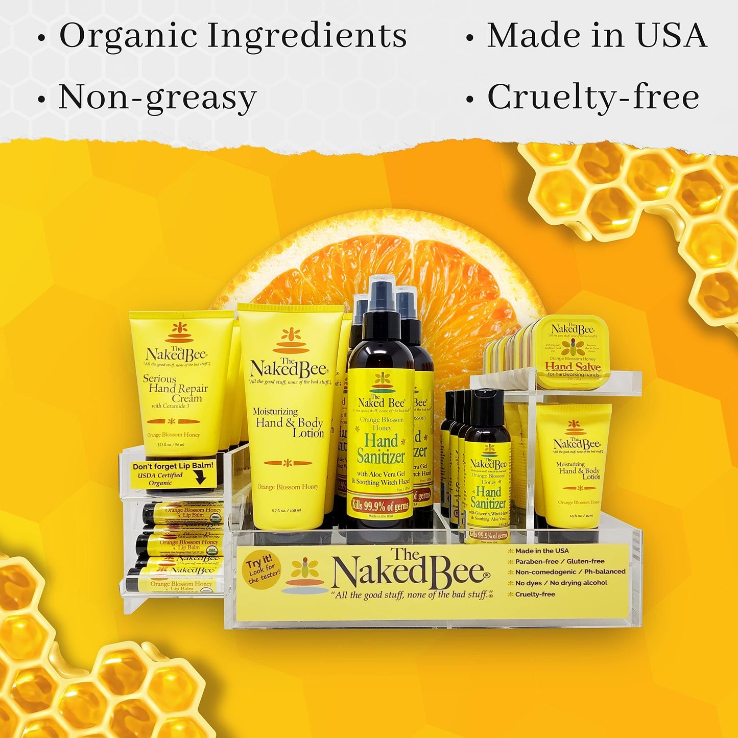 The Naked Bee Nourishing Body Lotion for All Skin Types (2.25 oz) Moisture Replenishing Lotion for Dry Skin with Jasmine & Honey