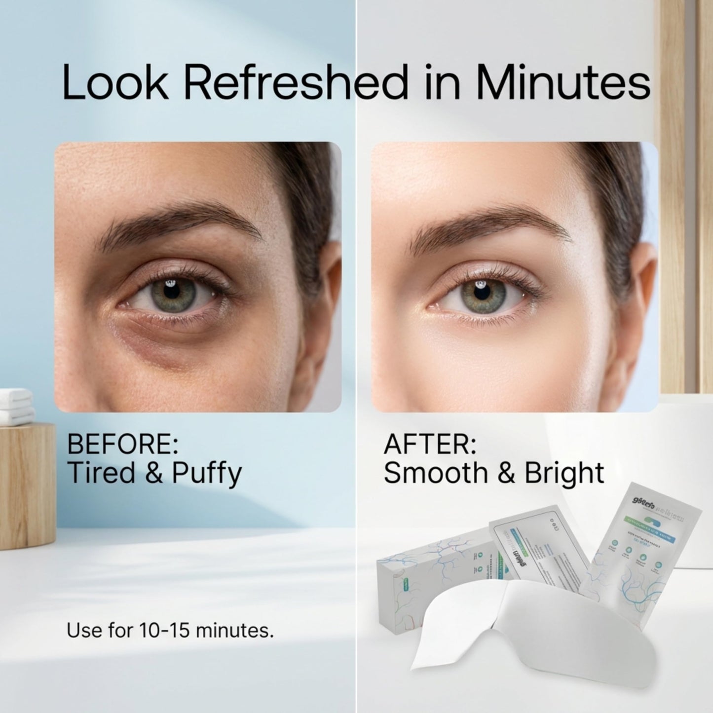 Glitch Cooling Hydrogel Eye Mask - Puffy Eyes, Dark Circles & Fatigue