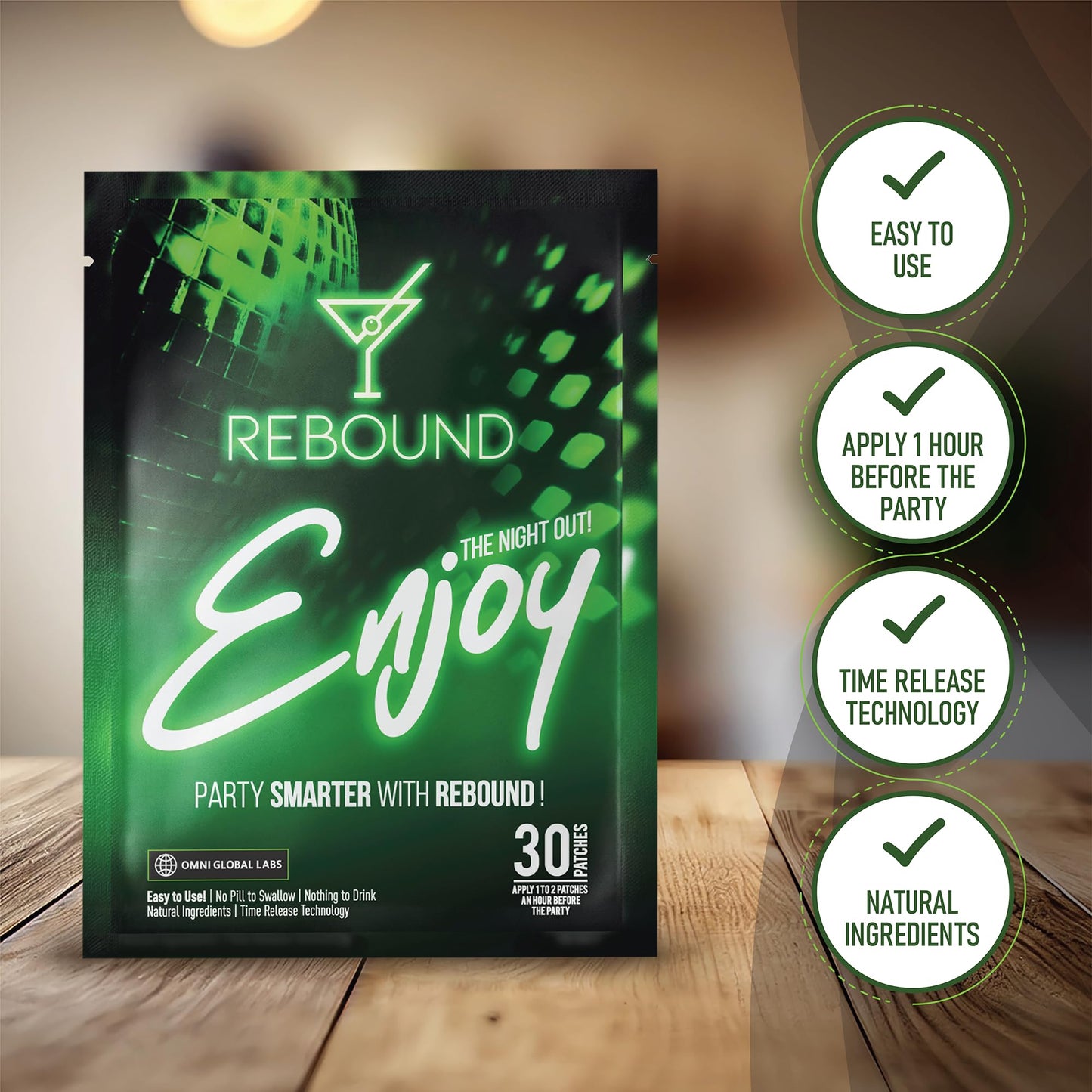 Rebound Patch Flex - Pack of 30 Patches