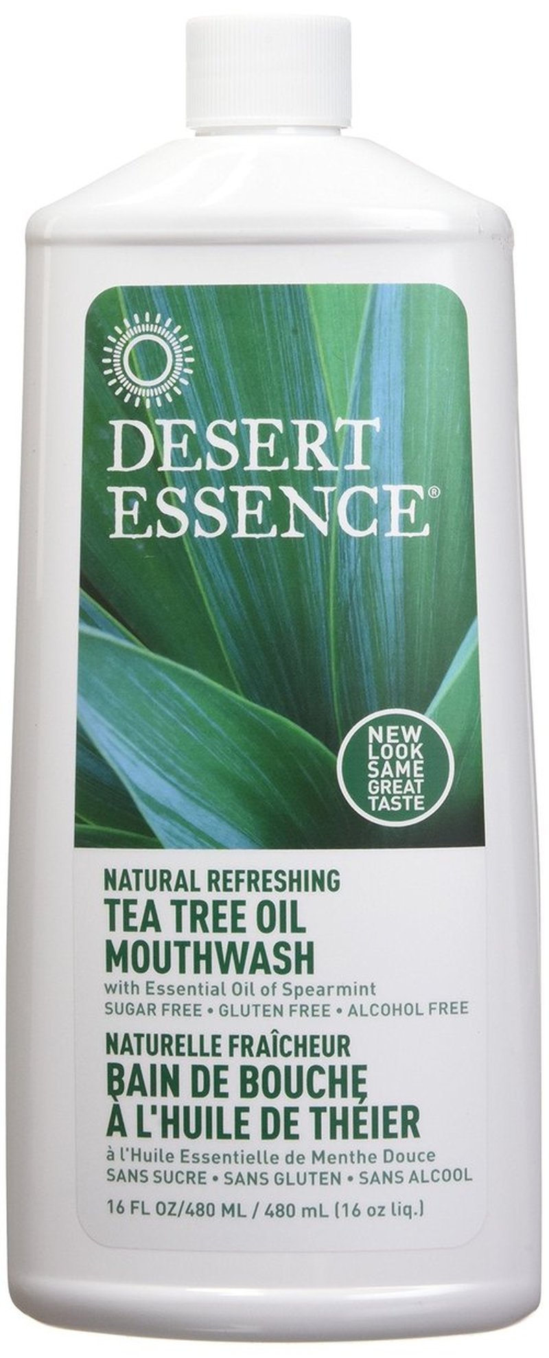 Desert Essence: Tea Tree Oil & Spearmint Mouthwash, 16 oz (2 pack)