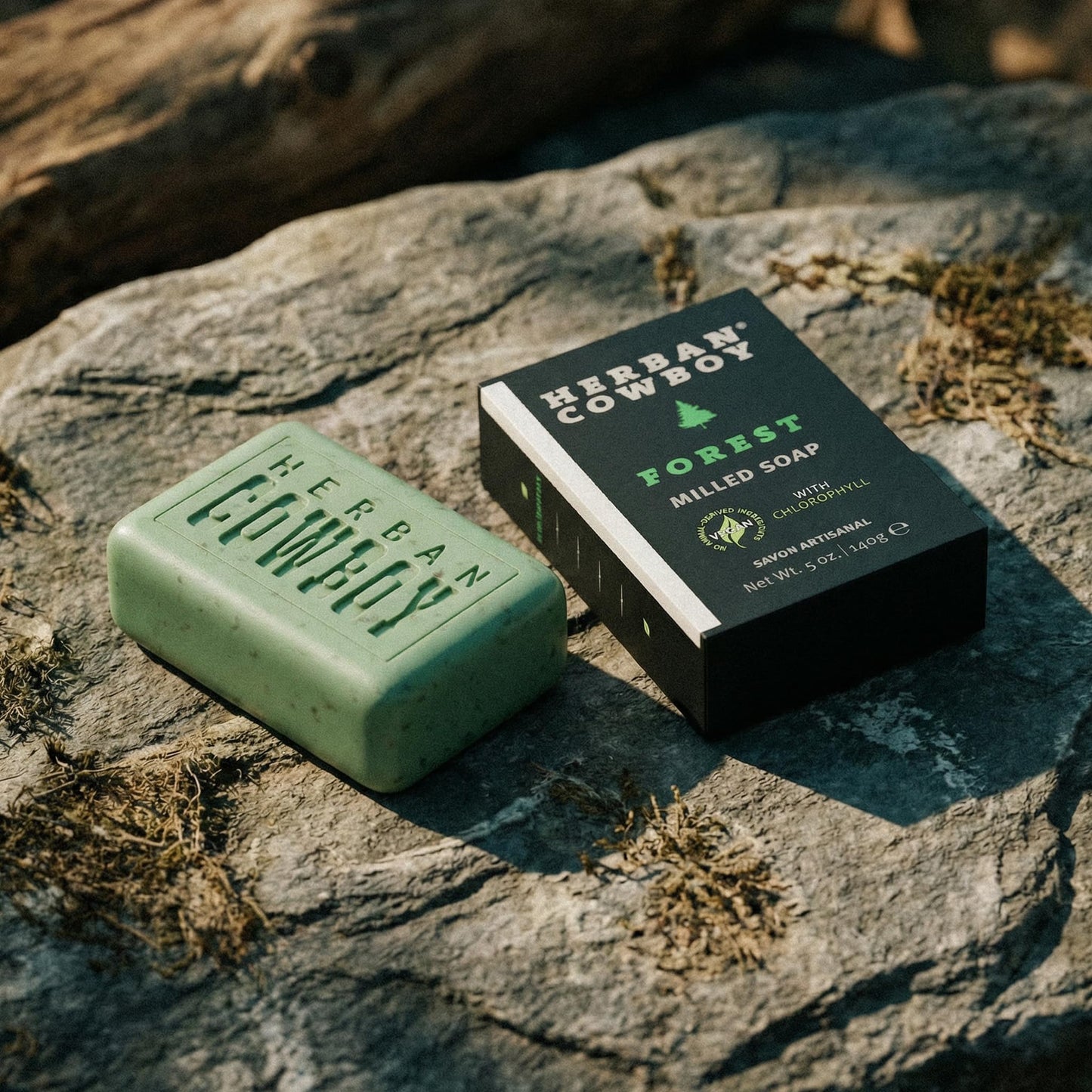 Herban Cowboy Forest Body Soap with Hints of Cedar, Mandarin, and Black Pepper (5 oz, Pack of 6)