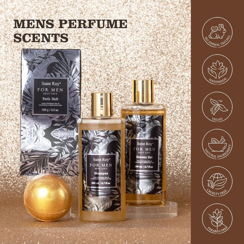 Men's Spa Gift Set - Luxurious Bath & Body Kit for Dad | Perfect Christmas & Birthday Gift
