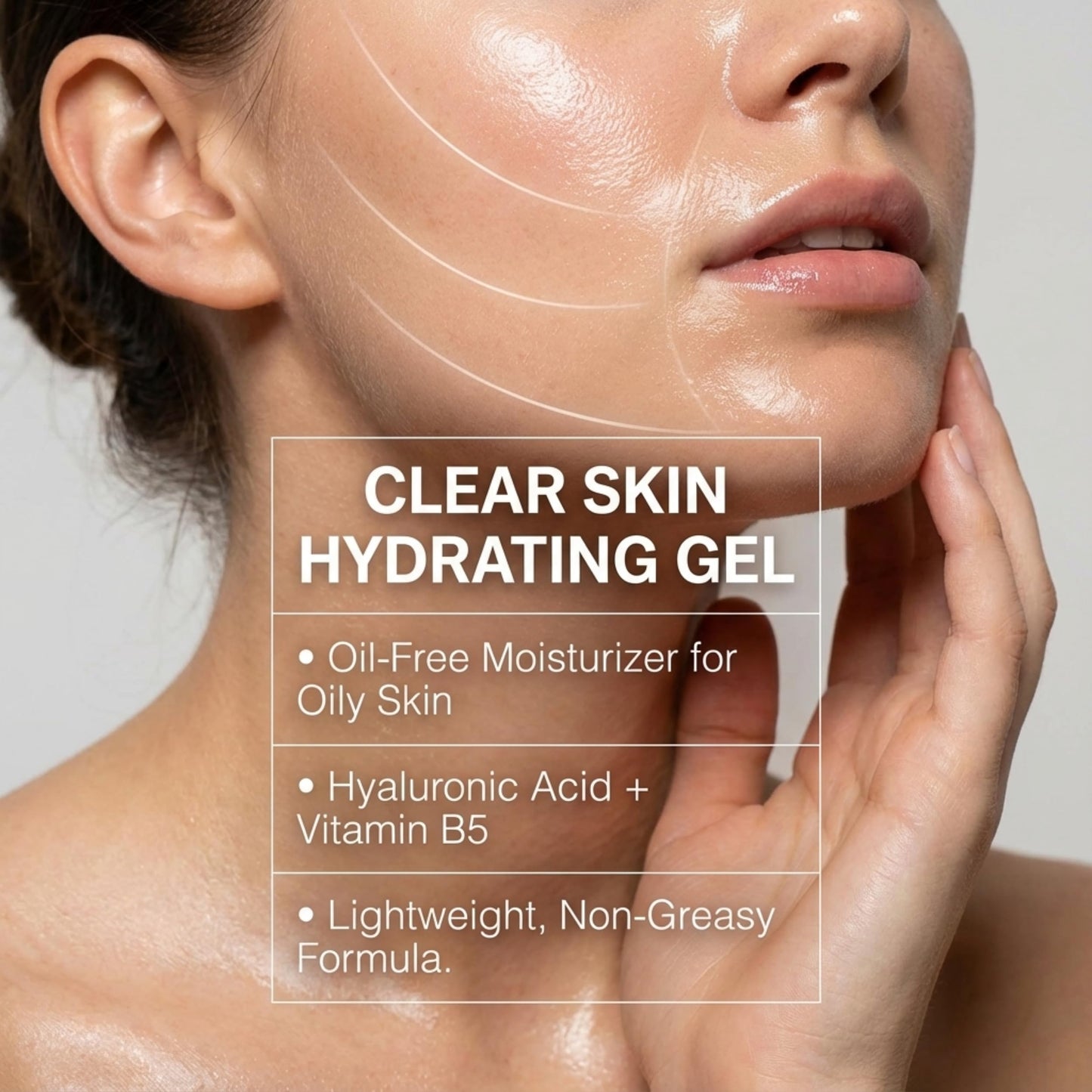 Skin Perfection Clear Skin Oil Free Facial Moisturizer Non-greasy Formula Great for Oily Hydration with Hyaluronic Acid Calming Vitamin B5 Light Gel with Hyaluronic Acid