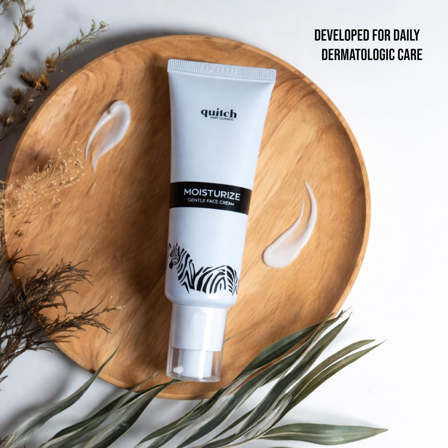 quitch Skin Science Moisturizing Cream for Teen Girls, Fragrance-Free Daily Face Moisturizer for Sensitive Skin, Lightweight Korean Skincare Hydration