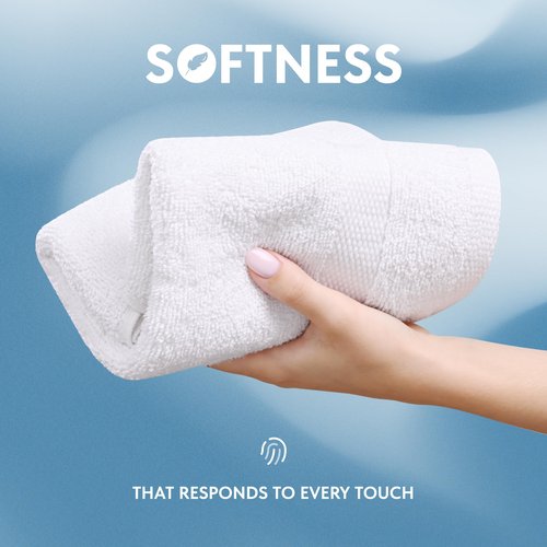 WhiteClassic Luxury Cotton Washcloths - Large Hotel Spa Bathroom Face Towel | 12 Pack | White