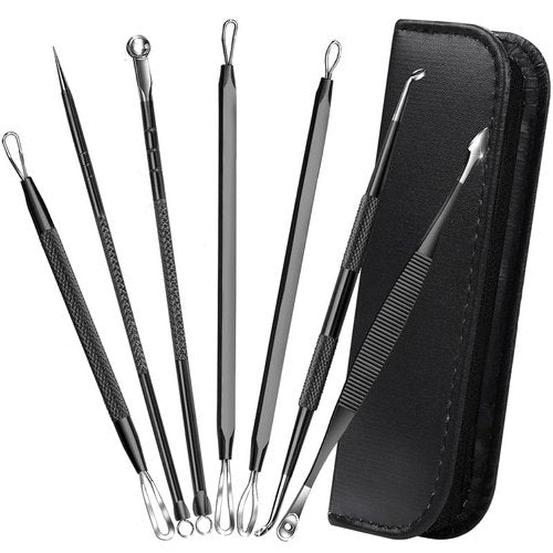 Teenitor 7 in 1 Blackhead Remover Tools, Surgical Grade Pimple Popper Tool Kit, Blackhead Extractor, Pimple Extractor, Black Head Remover for Face Nose