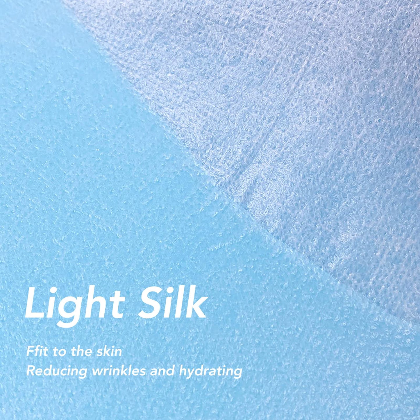 50 Pcs Disposable White Silk & Neck Mask Paper Wrapped Moisturizing Patch, Pre-Cut Mask Sheets, Light Silk Material, Spa Skin Care