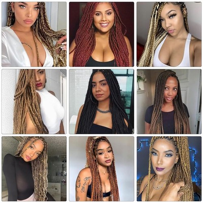 Pre Stretched Braiding Hair 14 Inch 8 Packs Long Braiding Hair Extensions Braiding Hair Pre Stretched Hot Water Setting Hair For Braids (14inch,2#)