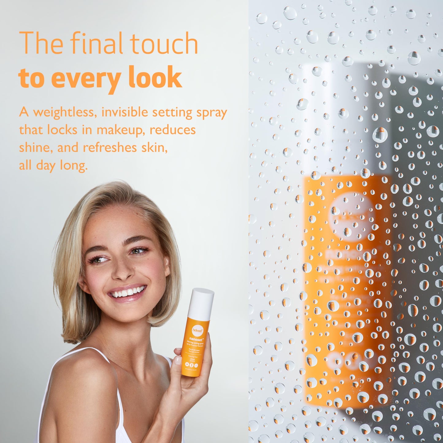 Indeed Labs Nanoset | Mattifying Setting Spray for All Skin Types | Locks Makeup In & Hydrates with Ectoin for Up to 16 Hours | Blurring & Light-Diffusing Technology, (75 mL)