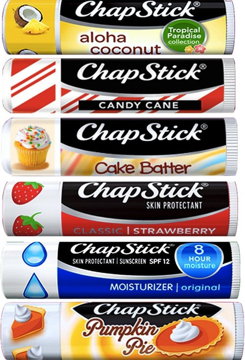 Chapstick Ultimate Collection Pack of 6 Gift Set Variations Includes Chap Stick Aloha Coconut, Candy Cane, Cake Batter,Strawberry, Moisturizer Original, Pumpkin Pie (Pack of 6 Collection)