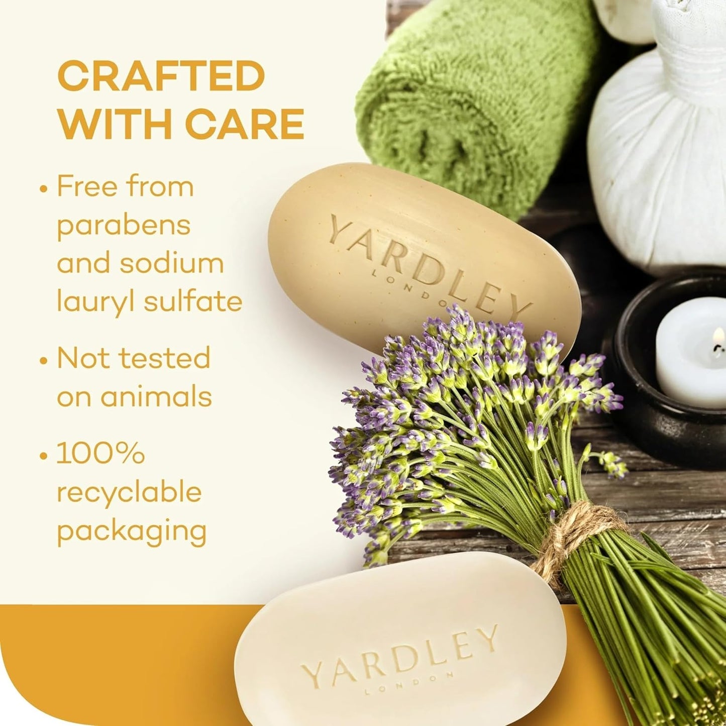 Yardley Oatmeal and Almond Naturally Moisturizing Bath Bar (Pack of 20)