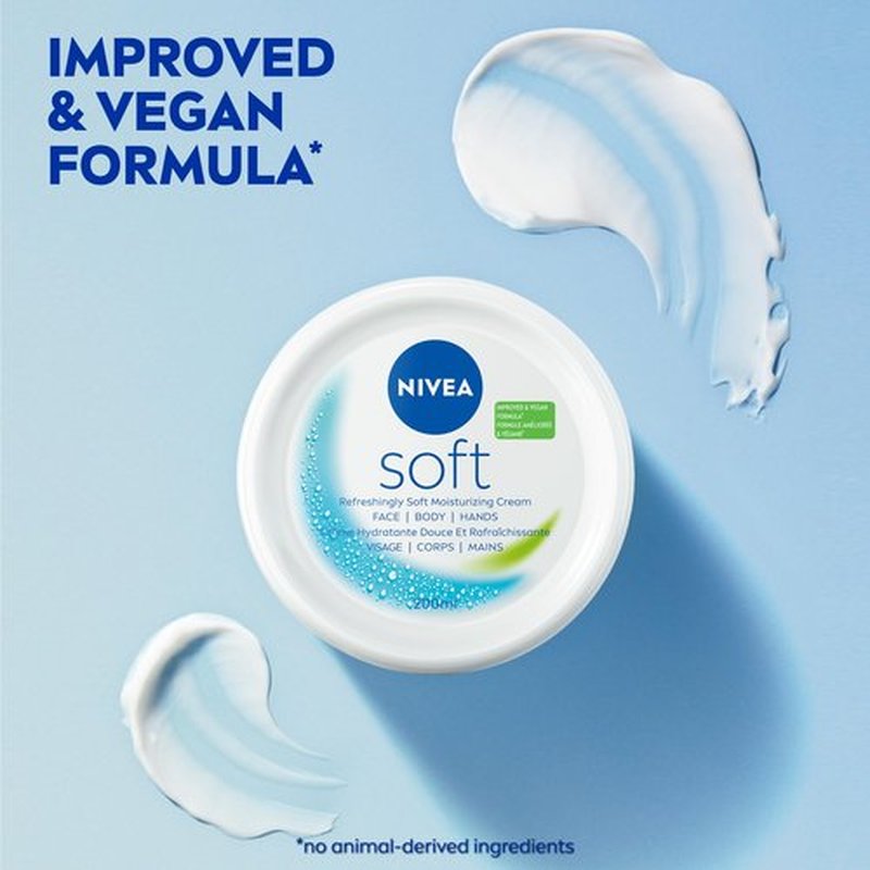 NIVEA Soft Moisturizing Creme 6.8 Ounce (Pack of 4)