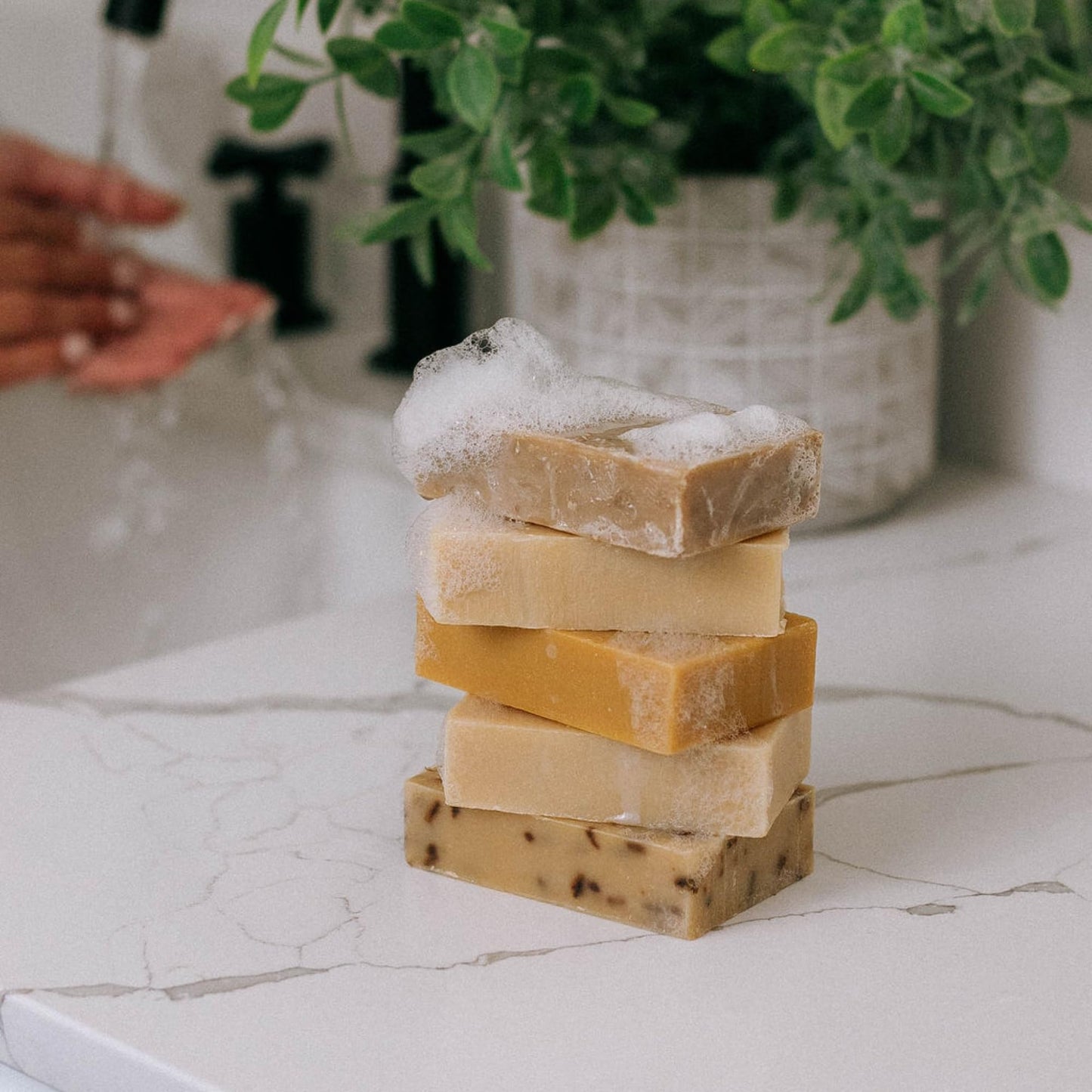 Bend Soap Company All Shield Goat Milk Soap 4 Pack, Handmade Natural Bar Soap for Body, Hands & Shower, Made with Essential Oils, 4.5 oz Bars, 18 oz Total