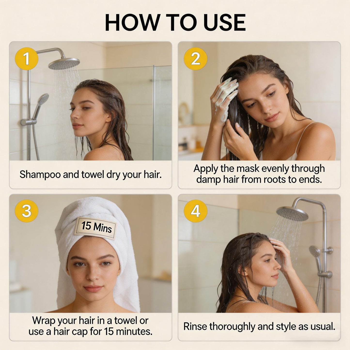 BlueBouff Keratin & Collagen Deep Conditioning Hair Mask, Intensive Hydration for Dry, Damaged Hair, Long-Lasting Moisturizing Treatment, Suitable for All Hair Types, 3.38oz
