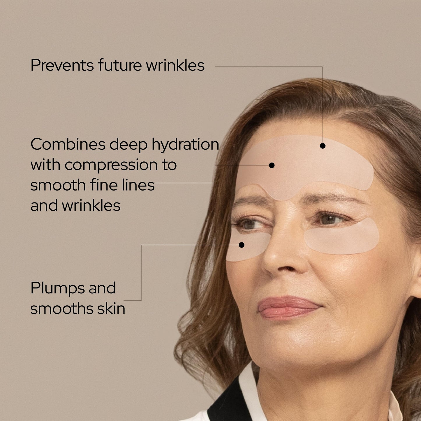 SiO Beauty FaceLift - Reusable Anti-Wrinkle Patches for Neck, Forehead, Eye & Smile - Overnight Smoothing Silicone for Fine Lines, Wrinkles, and Aging