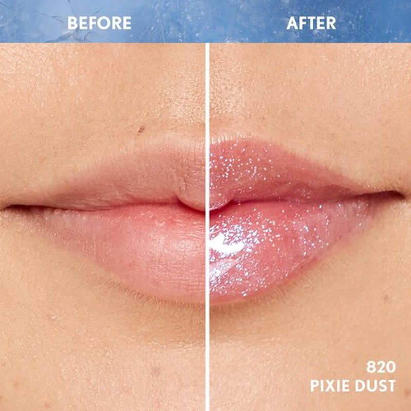 Covergirl Clean Fresh Yummy Gloss, 820 Pixie Dust, Plumper Gloss, Shiny Gloss, Vegan Formula, Volumizing Lip Plumper, Easy to Apply, Minty Flavor, 0.33oz