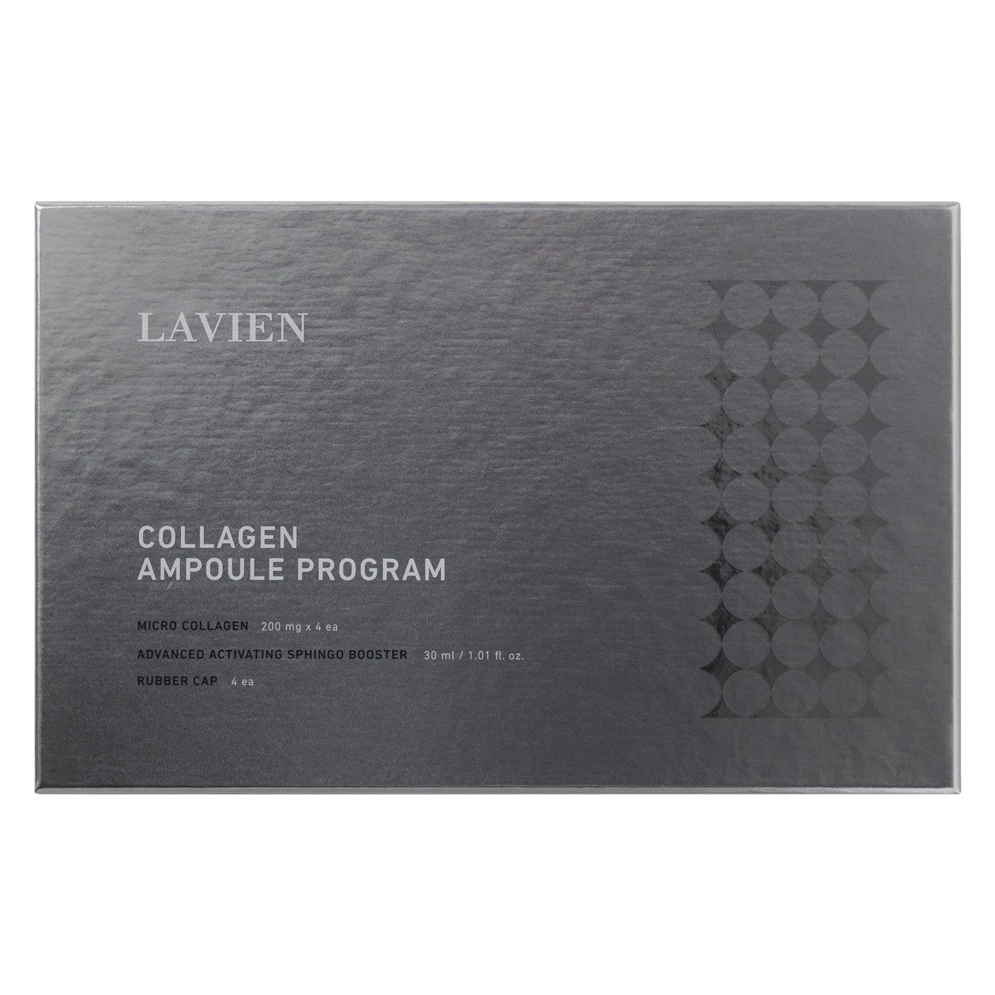 Lavien Collagen Ampoule Professional Program - Activating Booster, Ceramide, Elastin, Hyaluronic Acid, All Skin Types - 30ml Booster Bottle, 4-200mg Collagen with Dropper