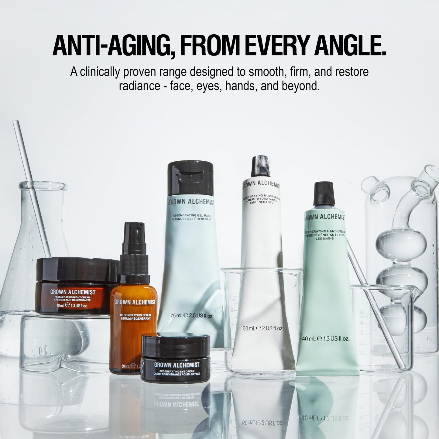 Grown Alchemist Regenerating Serum Anti-Aging Face Moisturizer with Peptide-8, E-2 Polysaccharide, 30 ML